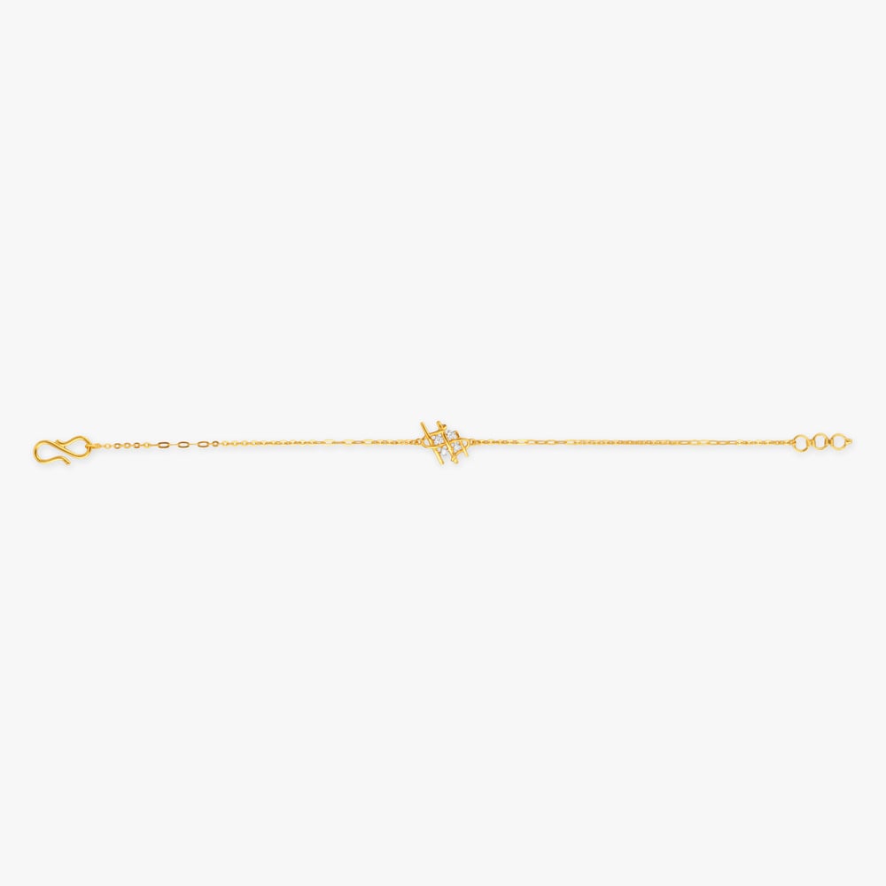 Crisscross Gleam Gold Bracelet,,hi-res image number null