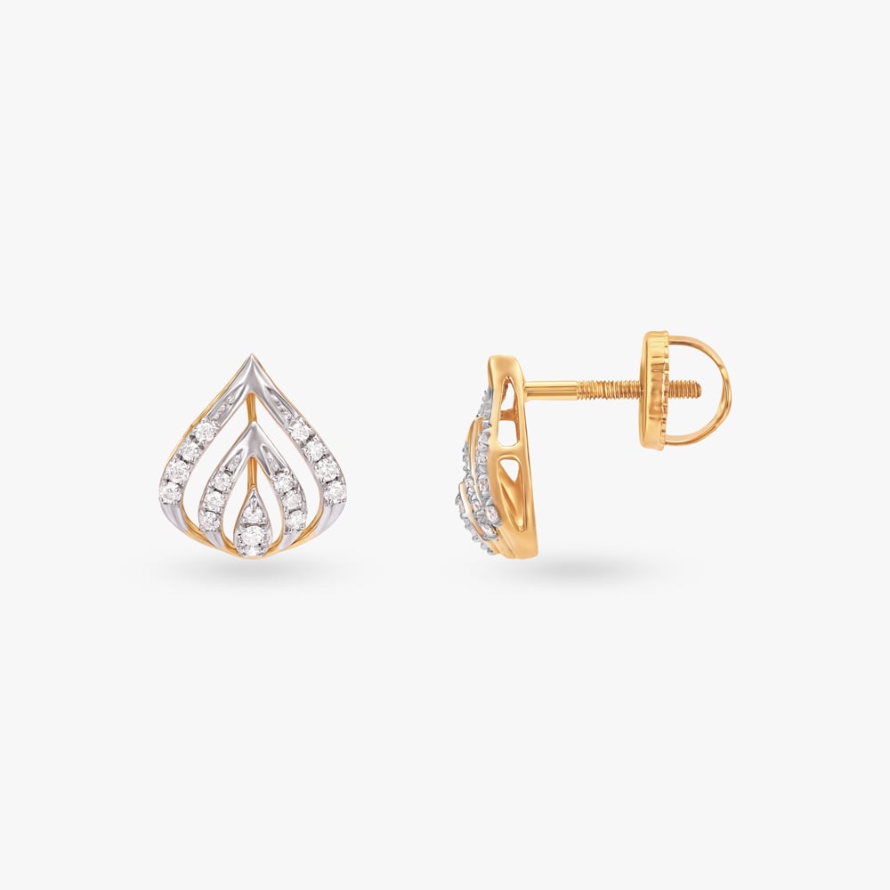Floral Brilliance Diamond Pendant with Earrings Set,,hi-res image number null