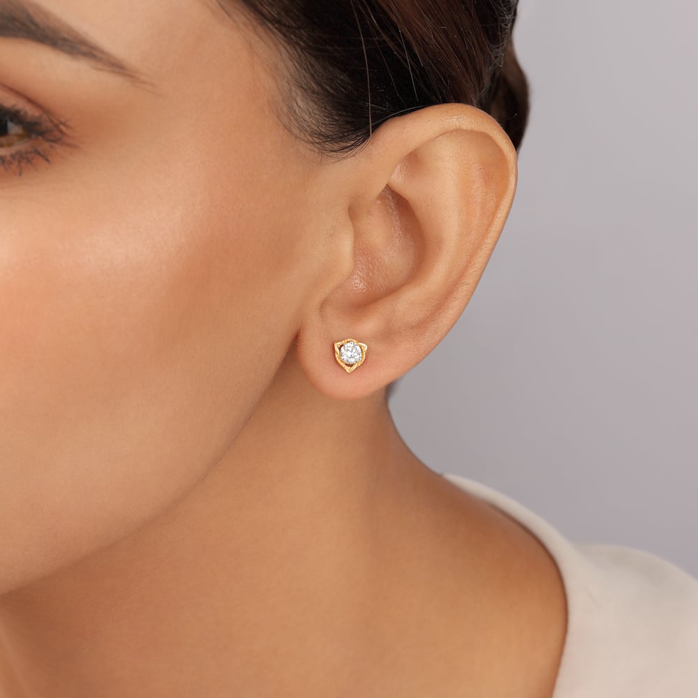 Circle of Unity Solitaire Earring,,hi-res image number null