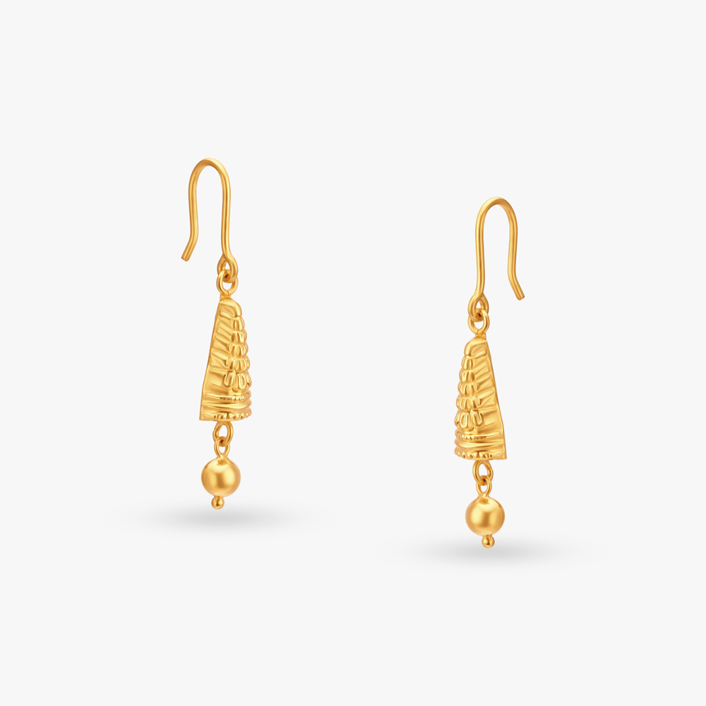 Tassel Gold Hoop Earrings,,hi-res image number null