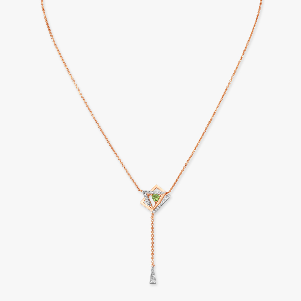Geometric Diamond Necklace Set,,hi-res image number null