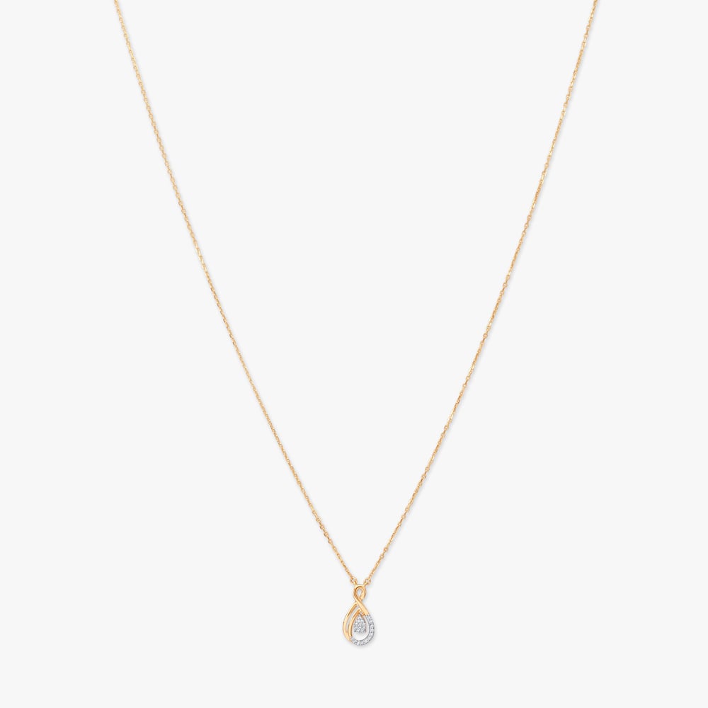 Teardrop Whispers Diamond Pendant with Chain,,hi-res image number null