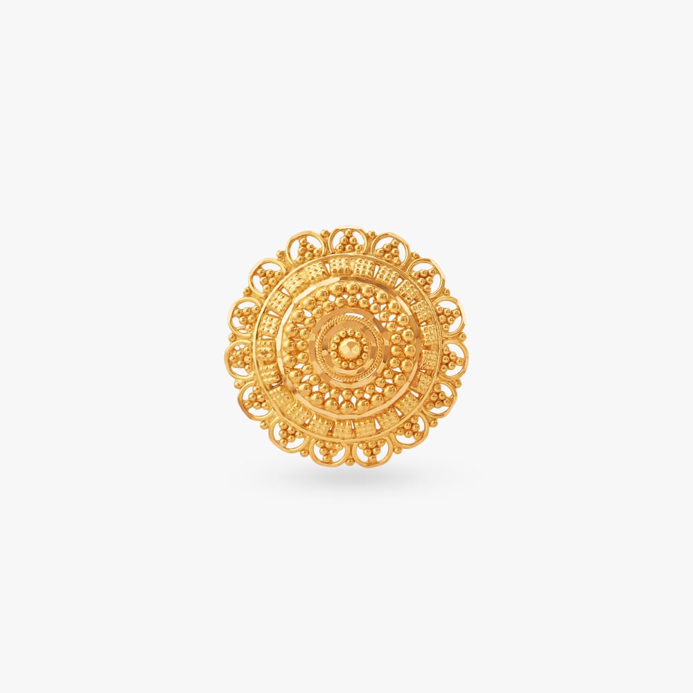 Bloom Filigree Gold Ring,,hi-res image number null