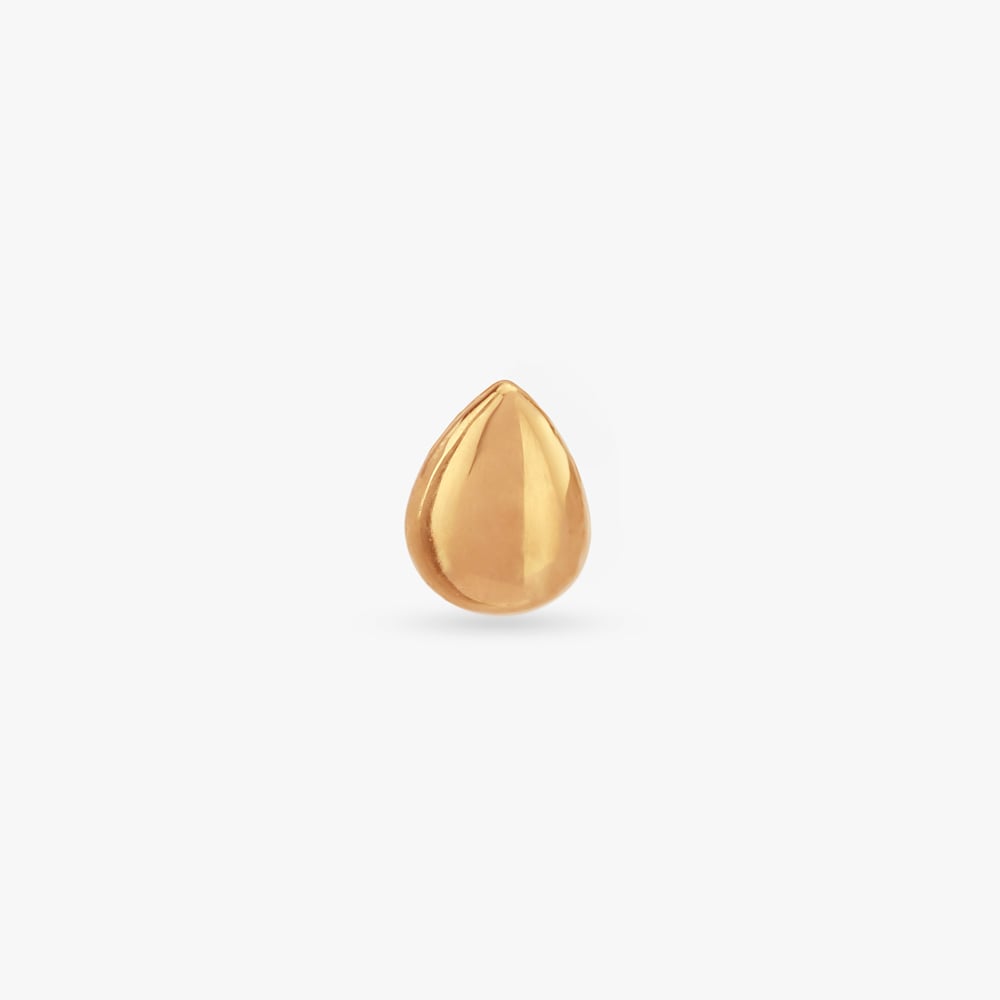 Classic Droplet Gold Nose Pin,,hi-res image number null
