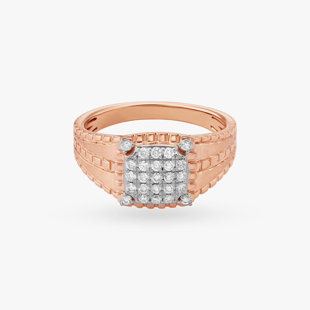 Bold Shimmers Finger Ring For Men,,hi-res image number null
