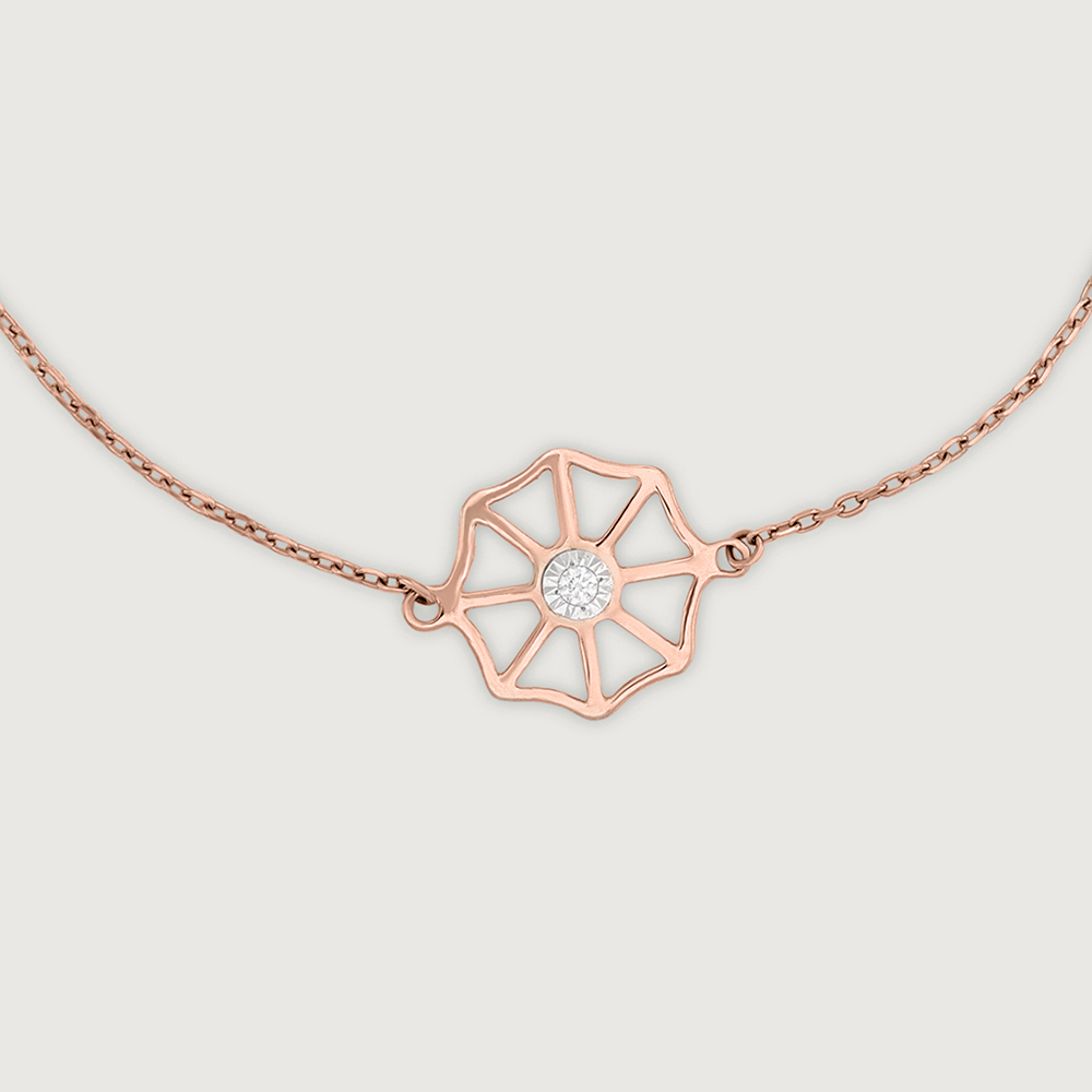 Exquisite Starburst Gold & Diamond Bracelet,,hi-res image number null