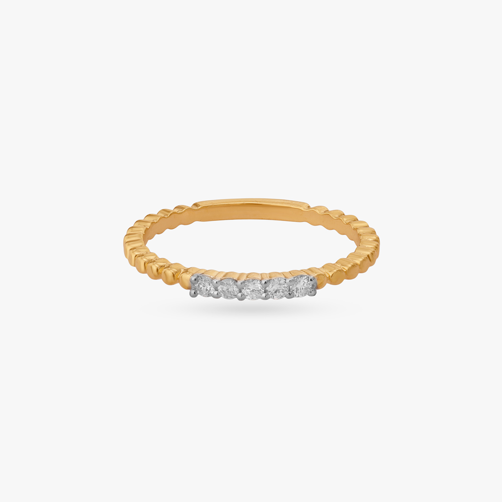 Sculpted Beadwork Diamond Ring,,hi-res image number null