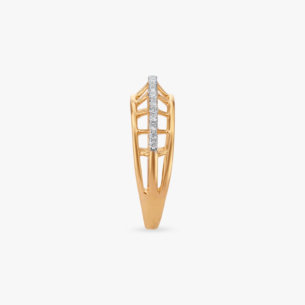 Geometric Lace Diamond Ring,,hi-res image number null