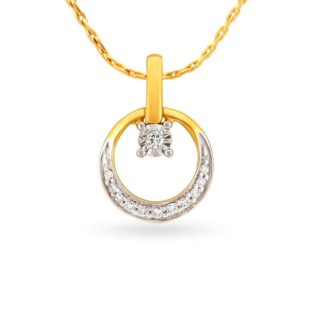 

Dazzling Orbit Diamond Pendant