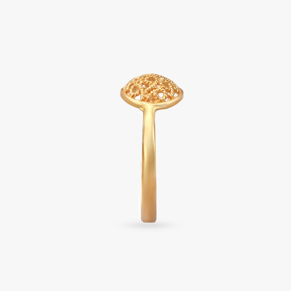 Delicate Details Gold Finger Ring,,hi-res image number null