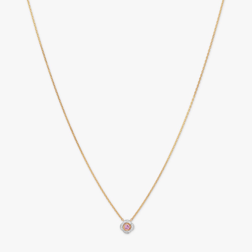 Blush Blossom Diamond Pendant with Chain,,hi-res image number null