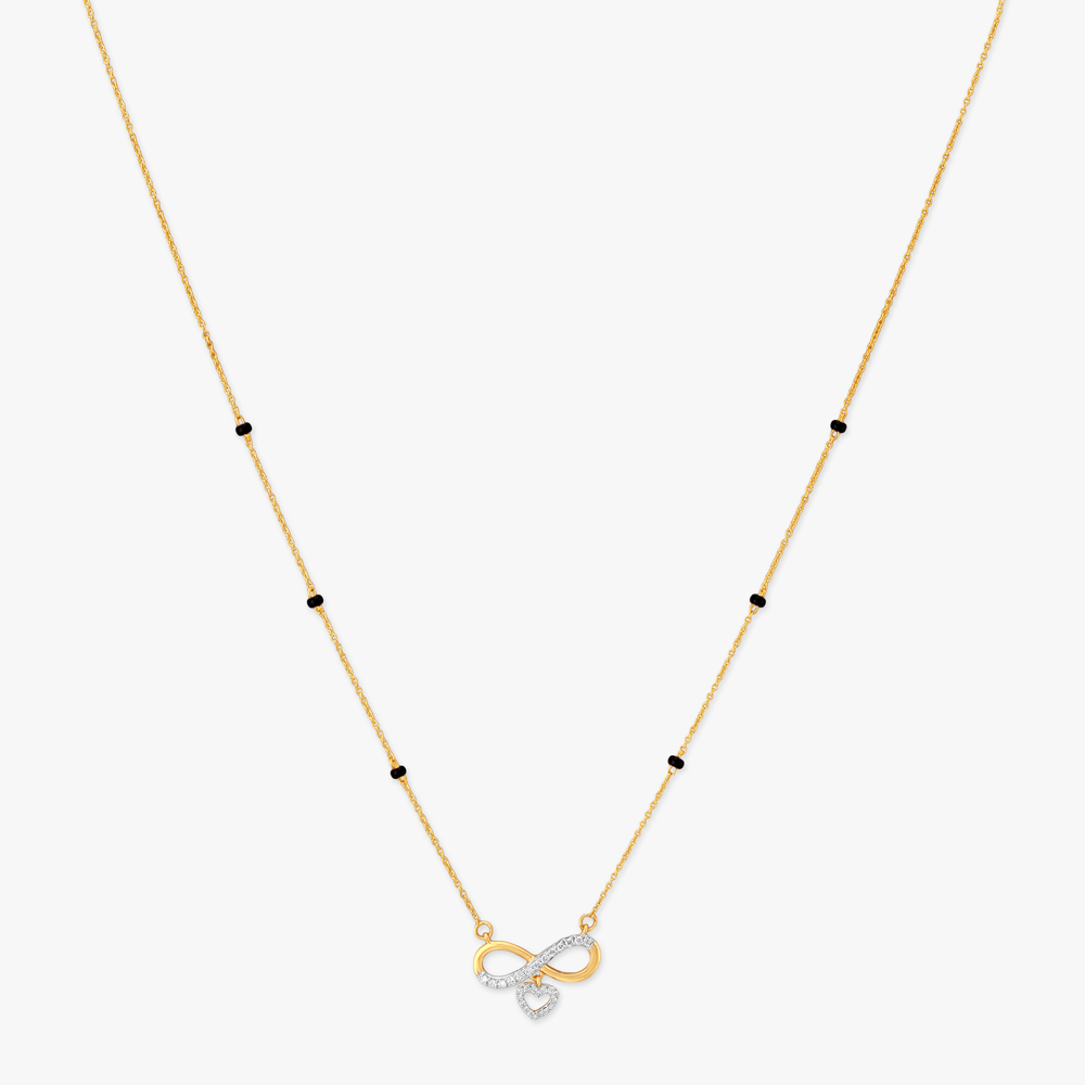 Infinite Heart Diamond Mangalsutra,,hi-res image number null