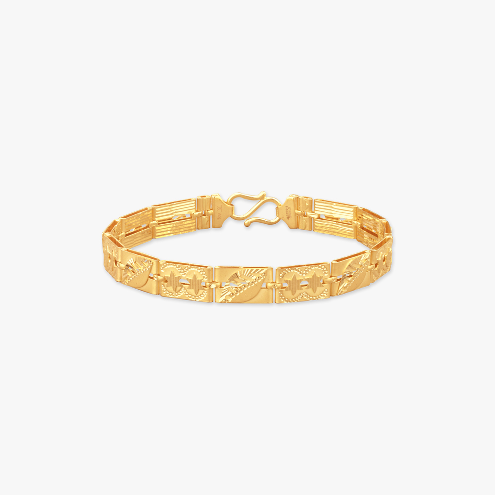

Regal Panel Gold Bracelet for Men
