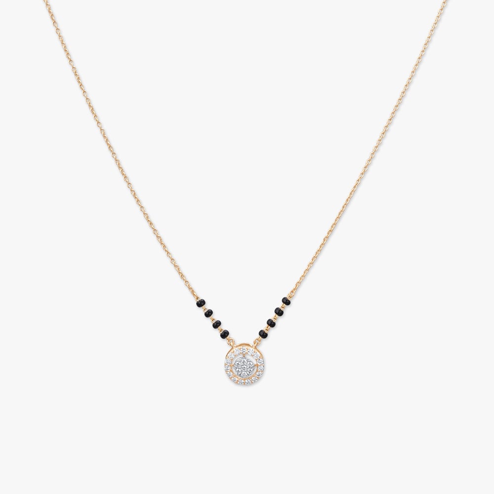 Circle Sparkle Diamond Mangalsutra,,hi-res image number null