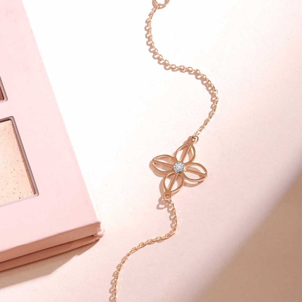 Classy Bloom Diamond Bracelet,,hi-res image number null