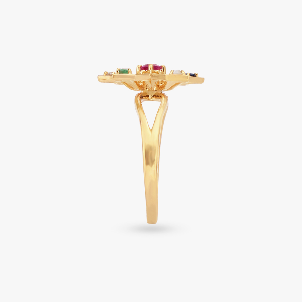 Enchanted Navaratna Diamond Finger Ring,,hi-res image number null