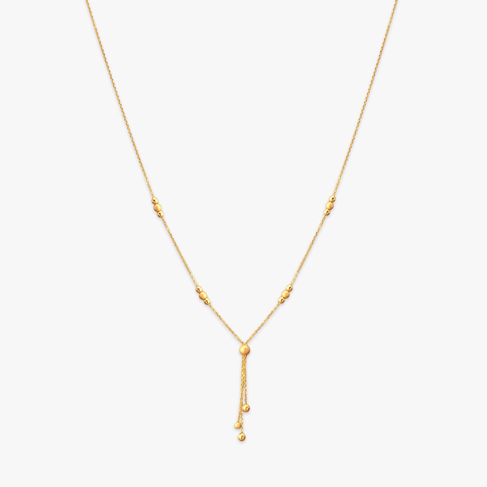 

Beaded Tassel Gold Chain