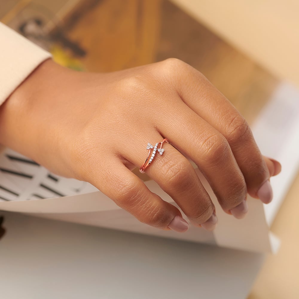 Dainty Triangles Diamond Ring,,hi-res image number null