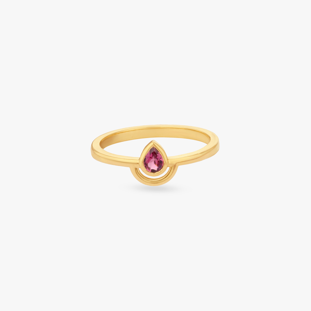 Serene Petal Gold Ring,,hi-res image number null