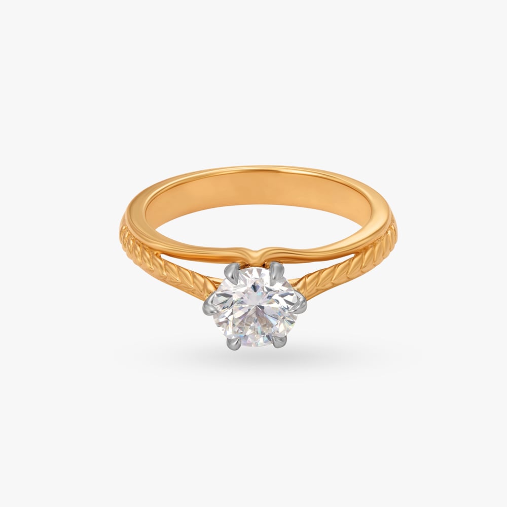 Celeste Diamond Rings By Tanishq For Engagement Luminous Elegance