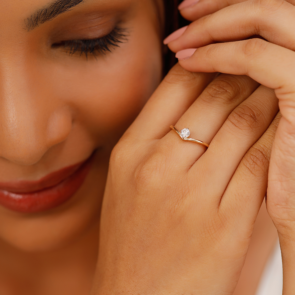 Serenity Stackable Multipurpose Solitaire Finger Ring,,hi-res image number null