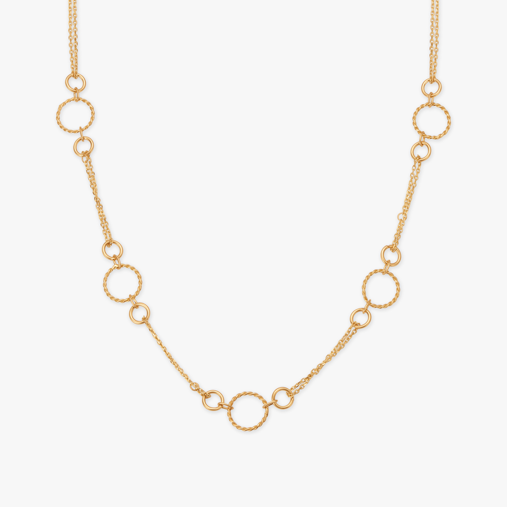 Blissful Circular Link Necklace,,hi-res image number null