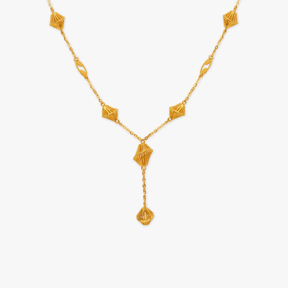 Bhadouria Jwellers 75% Ladies Stylish Gold Necklace, 15 20 Gm at Rs  100000/piece in Agra