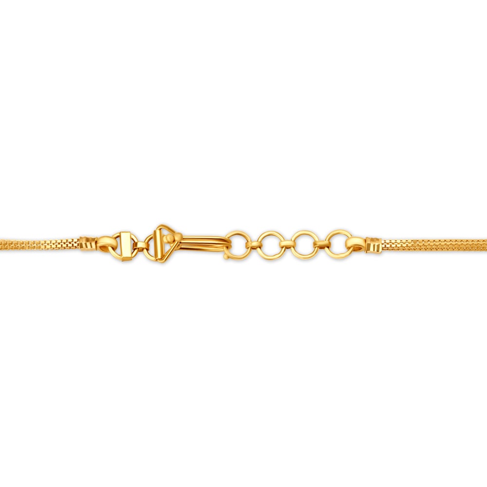 Carved Floral Motif Gold Mangalsutra,,hi-res image number null