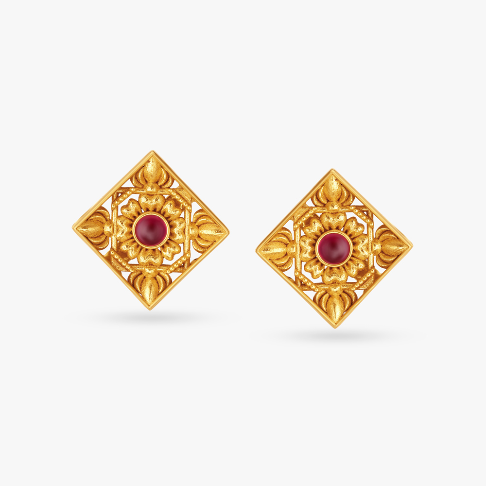 Ramappa Temple Detail Earrings,,hi-res image number null