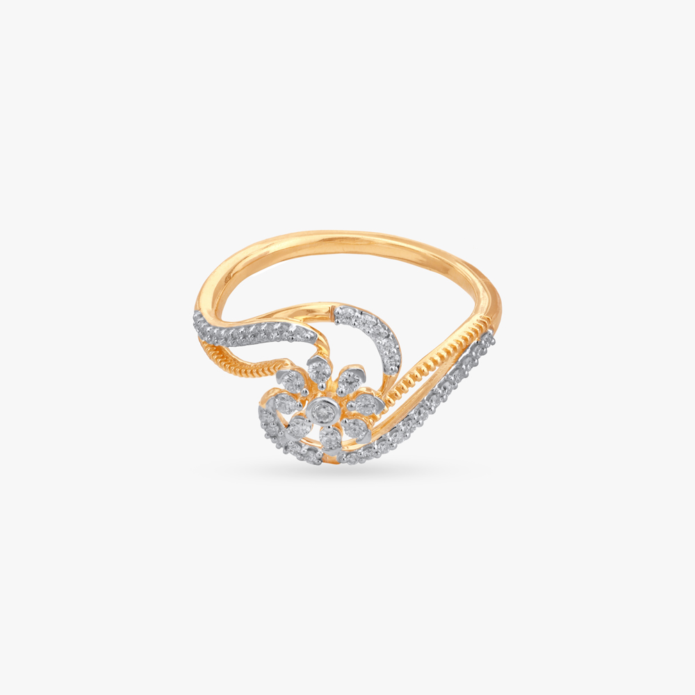 Petal Dance Diamond Finger Ring,,hi-res image number null