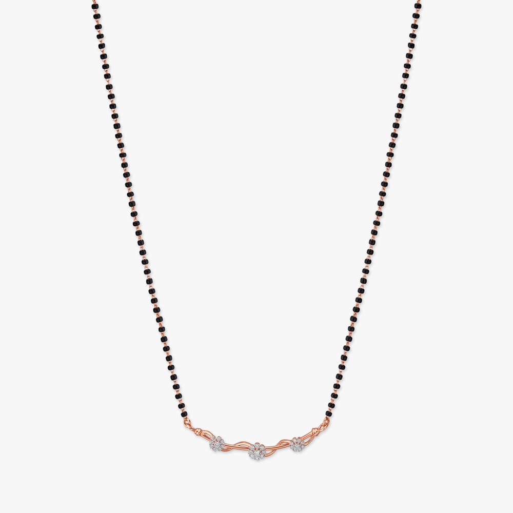 Twilight Bloom Diamond Mangalsutra,,hi-res image number null