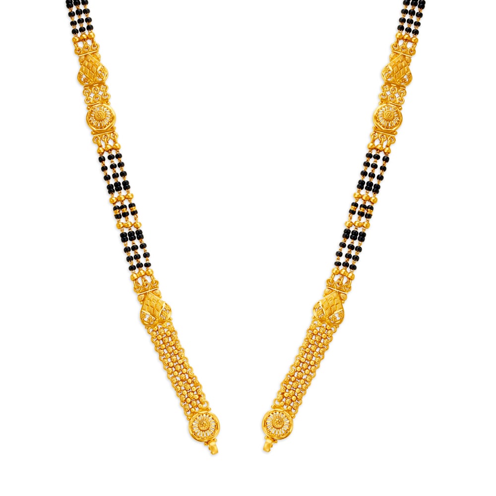 Opulent Gold Long Mangalsutra for the Maharashtrian Bride,,hi-res image number null