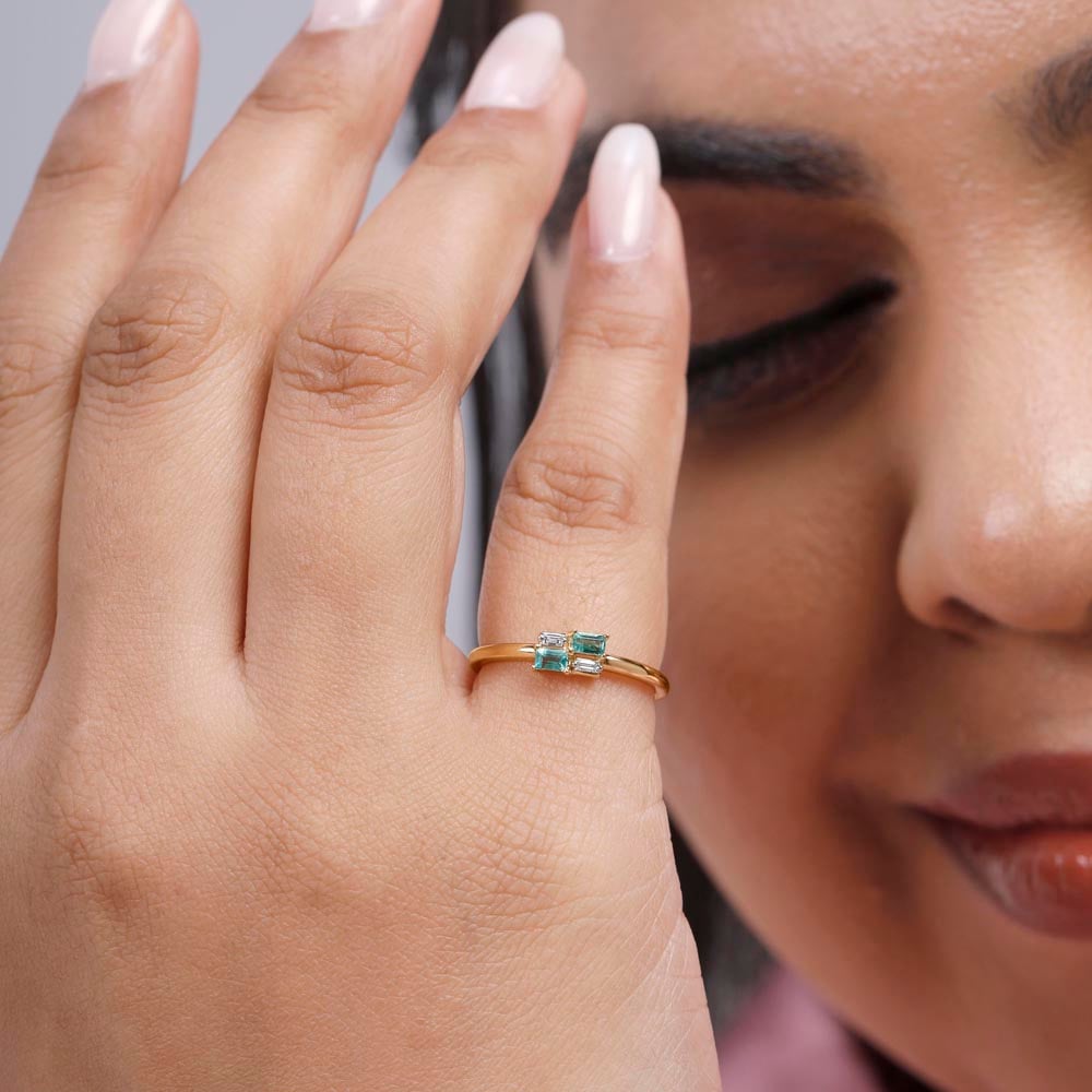 Verdant Duo Diamond Ring,,hi-res image number null