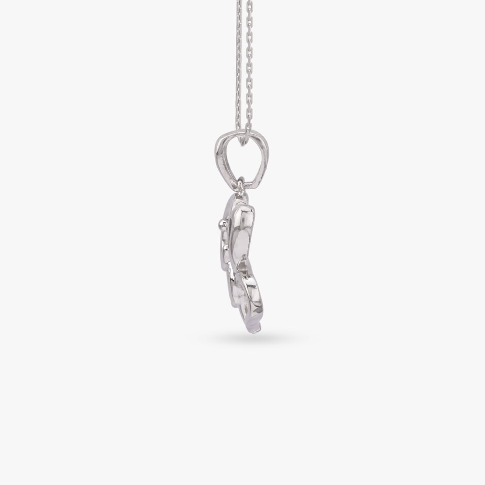 Divine Ganesha Silver Pendant,,hi-res image number null