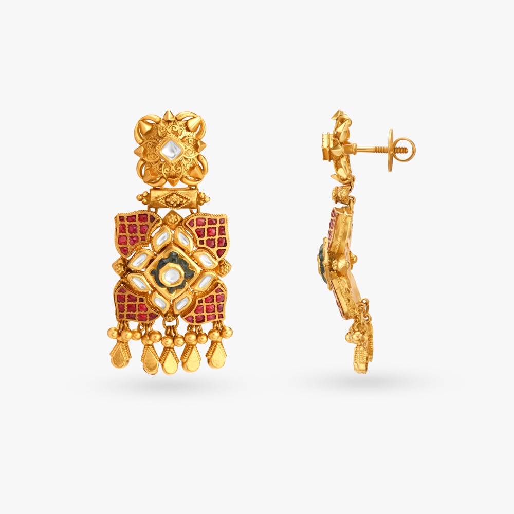 Sumptuous Choker Necklace Set with Kundan Work,,hi-res image number null