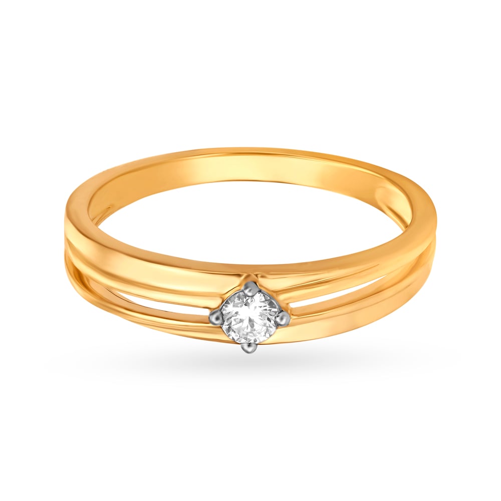 Stunning Gold and Diamond Finger Ring for men,,hi-res image number null