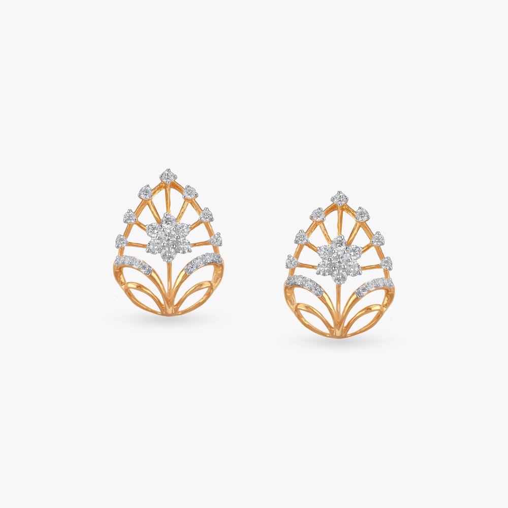 

Bloom Arch Diamond Stud Earrings