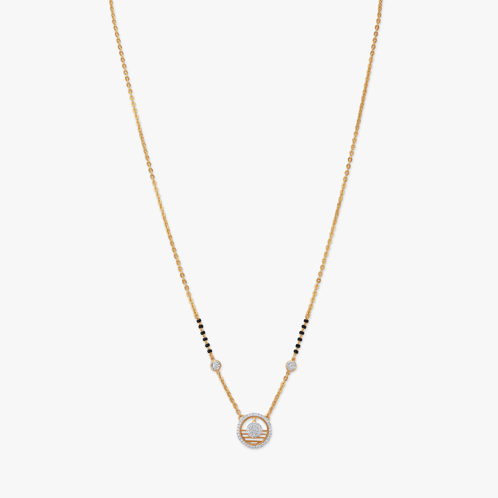 Sunrise Elegance Diamond Mangalsutra,,hi-res image number null