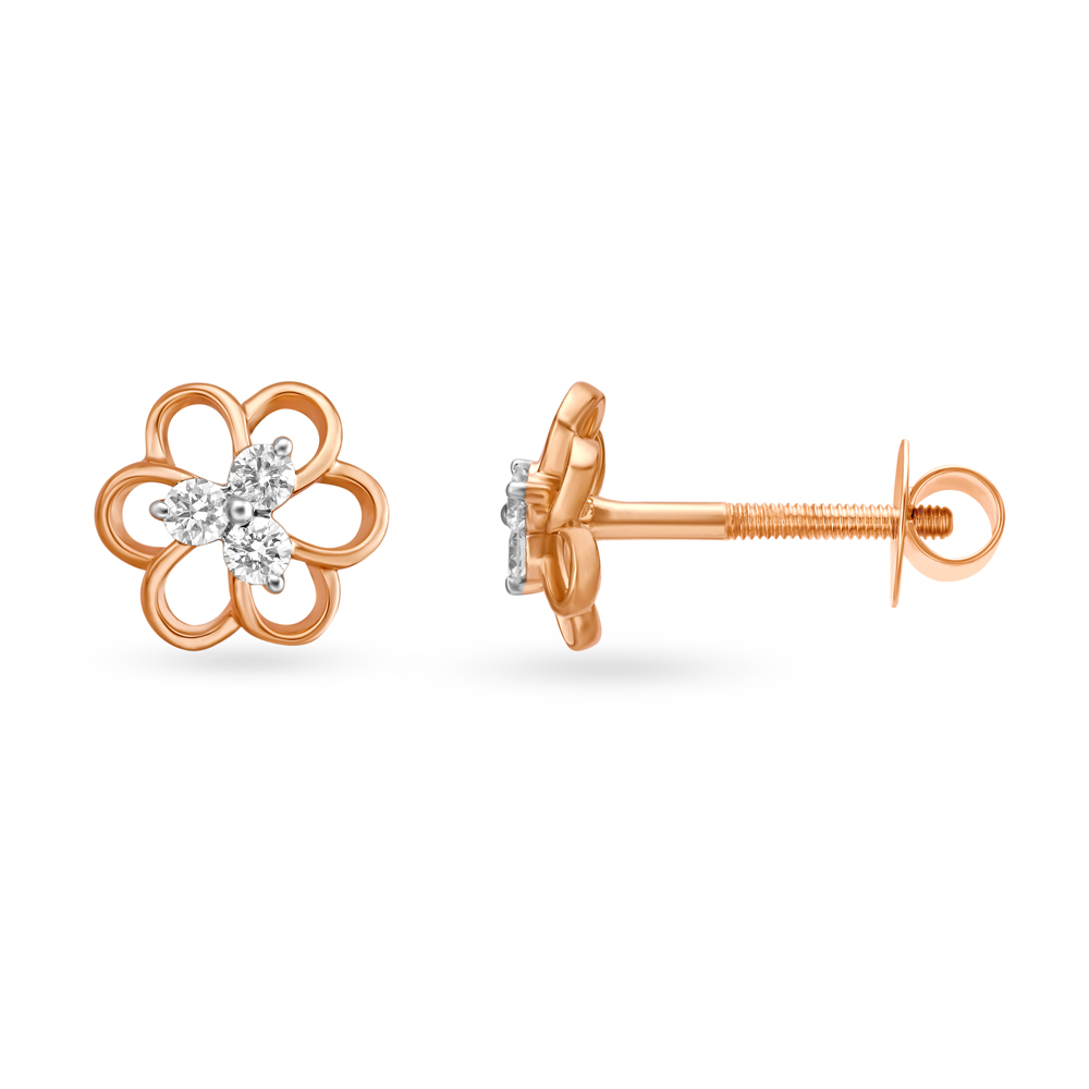 Exquisite Diamond Stud Earrings,,hi-res image number null