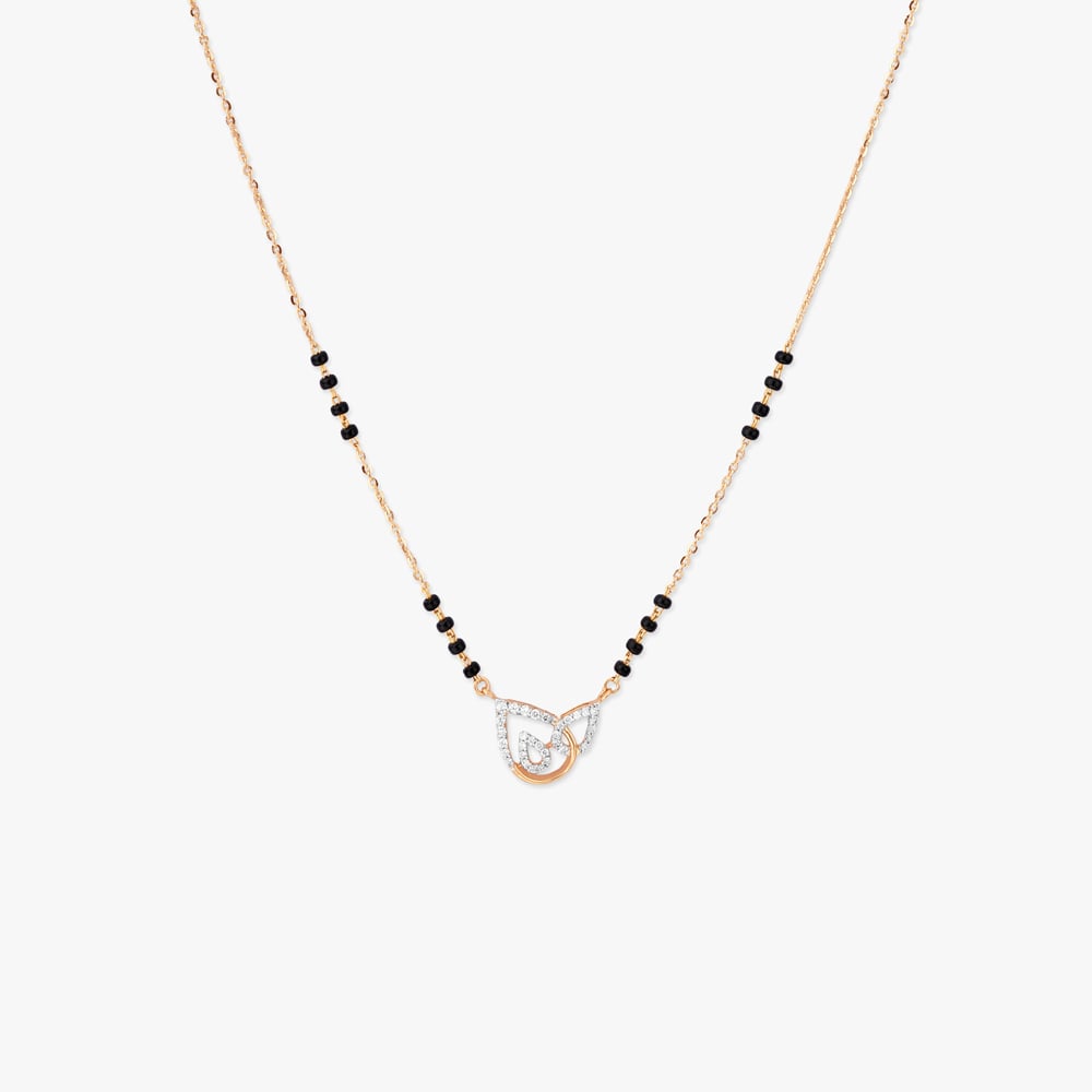 Petal Embrace Diamond Mangalsutra,,hi-res image number null