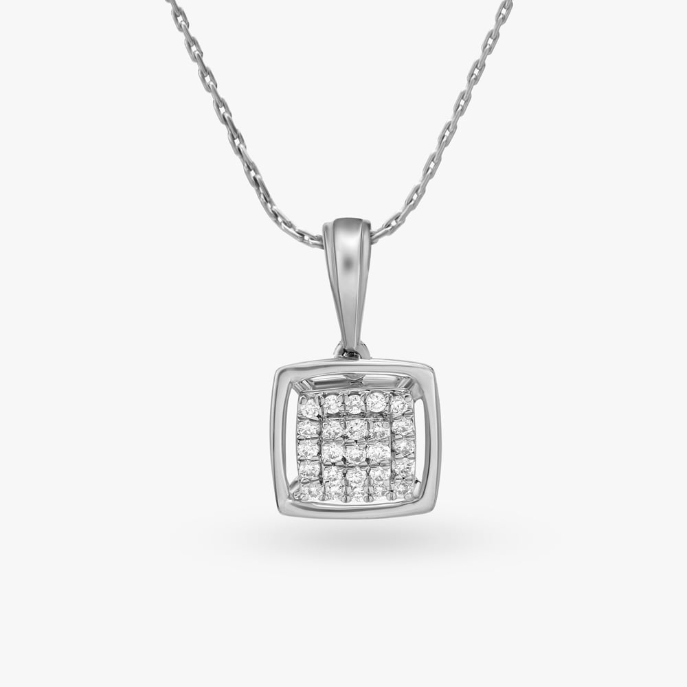 Dancing Squares Diamond Pendant and Earrings Set,,hi-res image number null