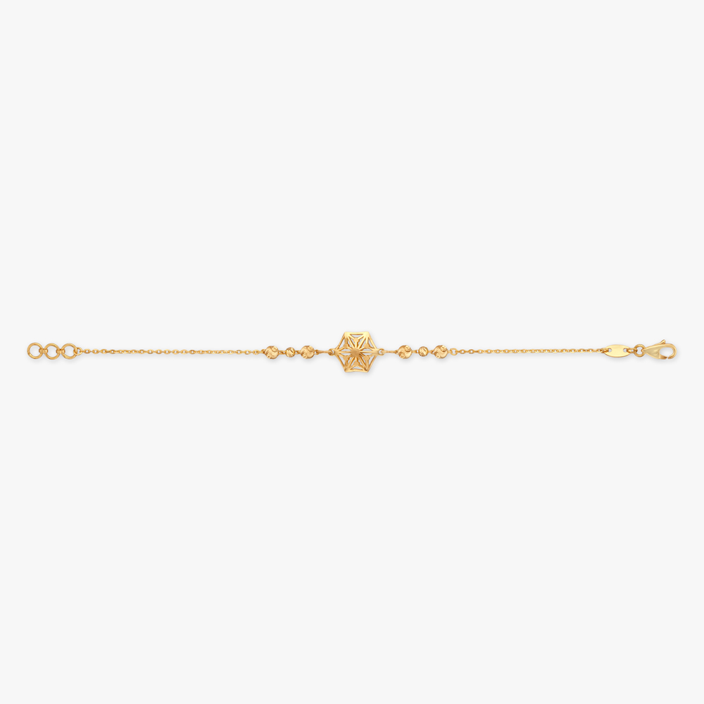 Linear Star Gold Bracelet,,hi-res image number null