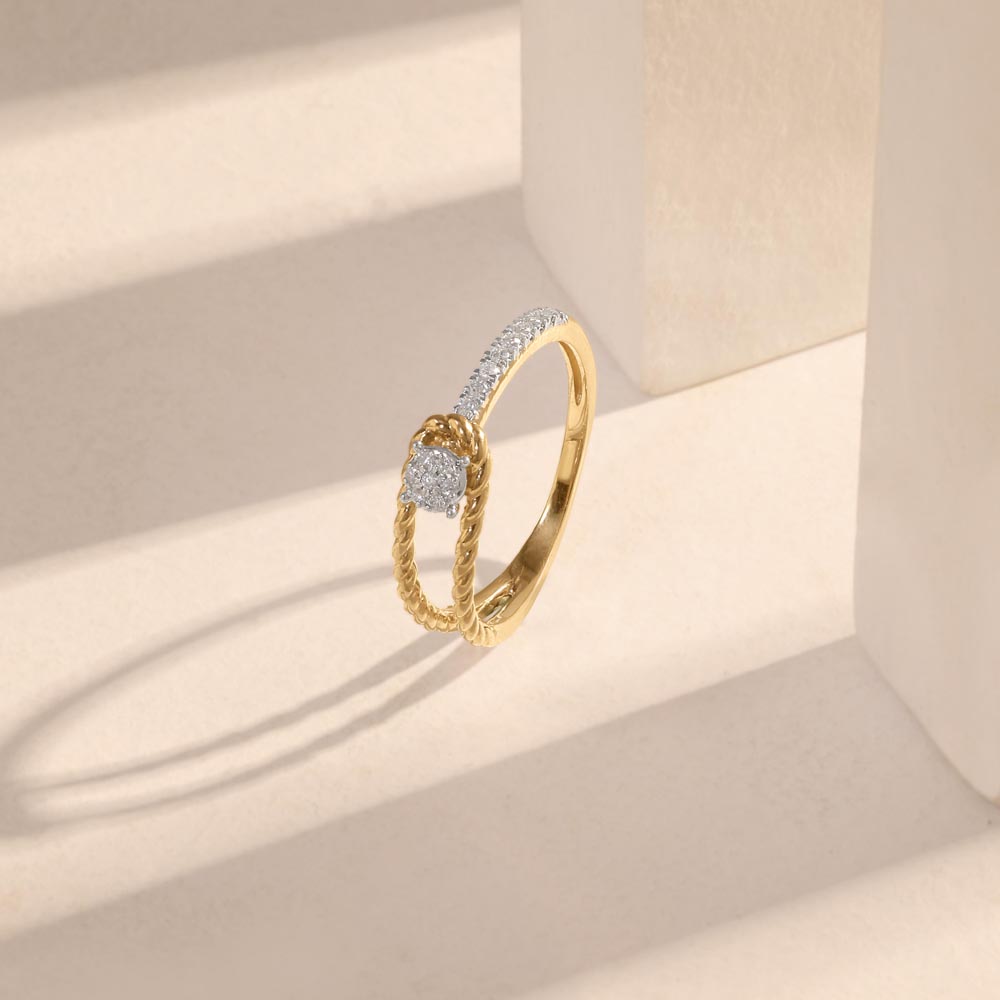 Braided Promise Diamond Ring,,hi-res image number null