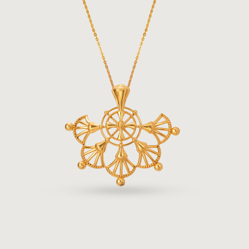 Tarpa Legacy 22KT Gold Pendant,,hi-res image number null