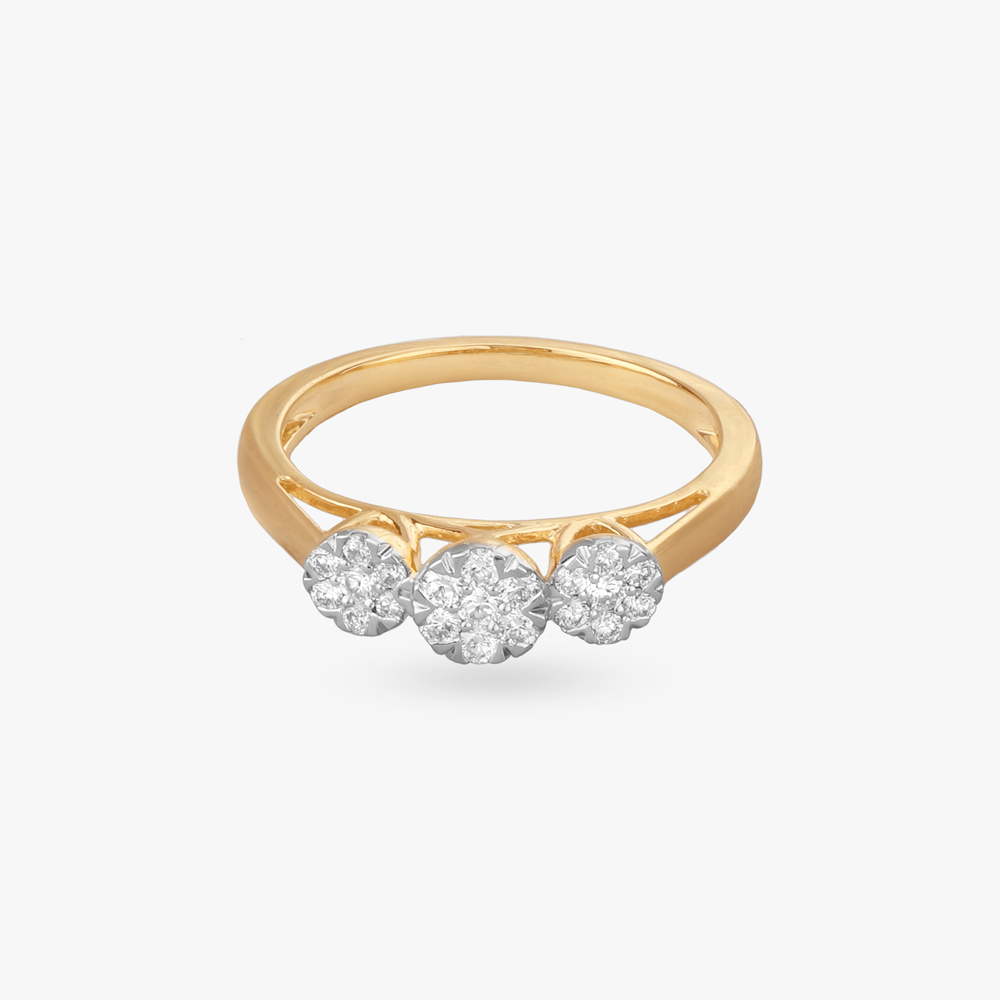Gleaming Unity Diamond Finger Ring,,hi-res image number null