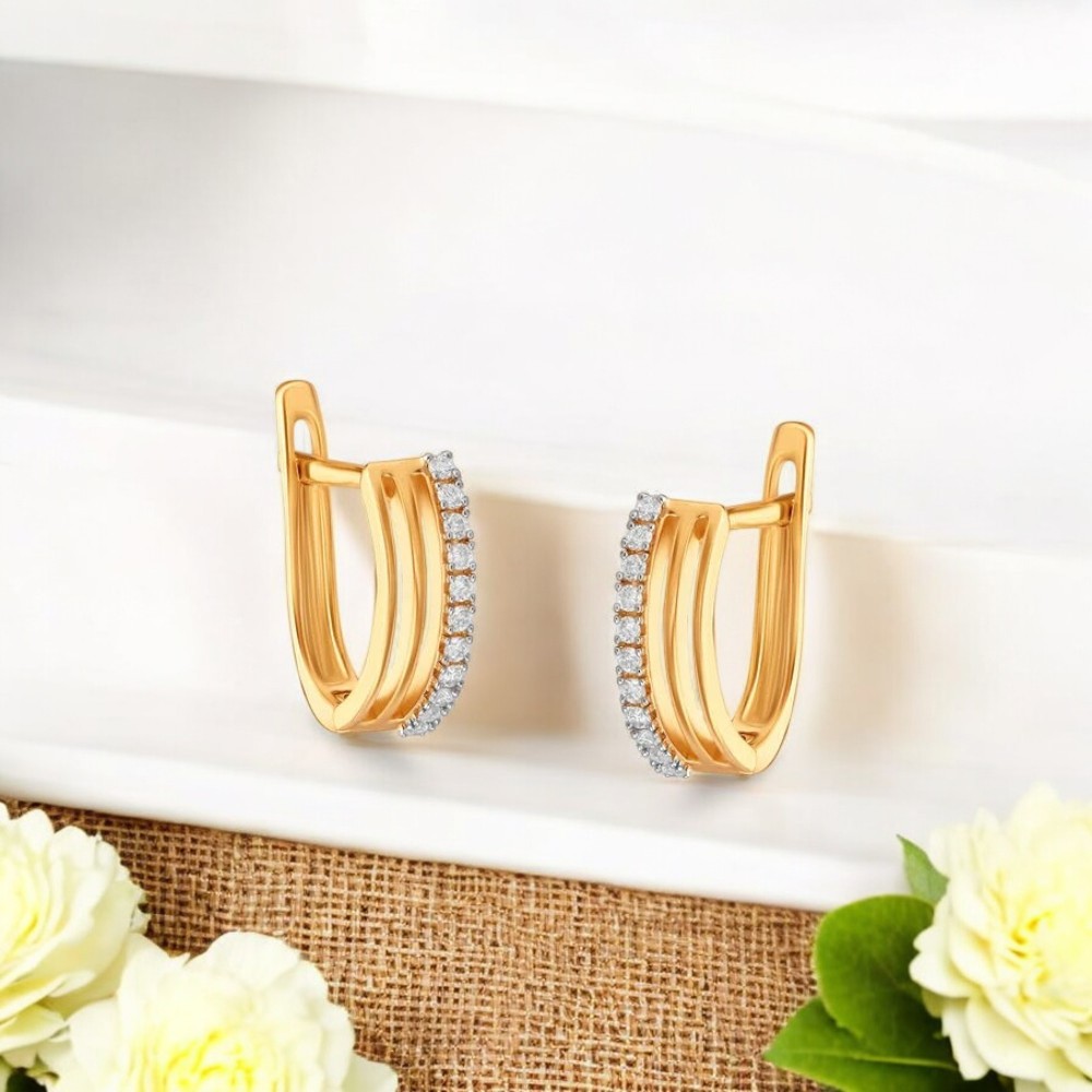 Glowing Allure Diamond Hoop Earrings,,hi-res image number null