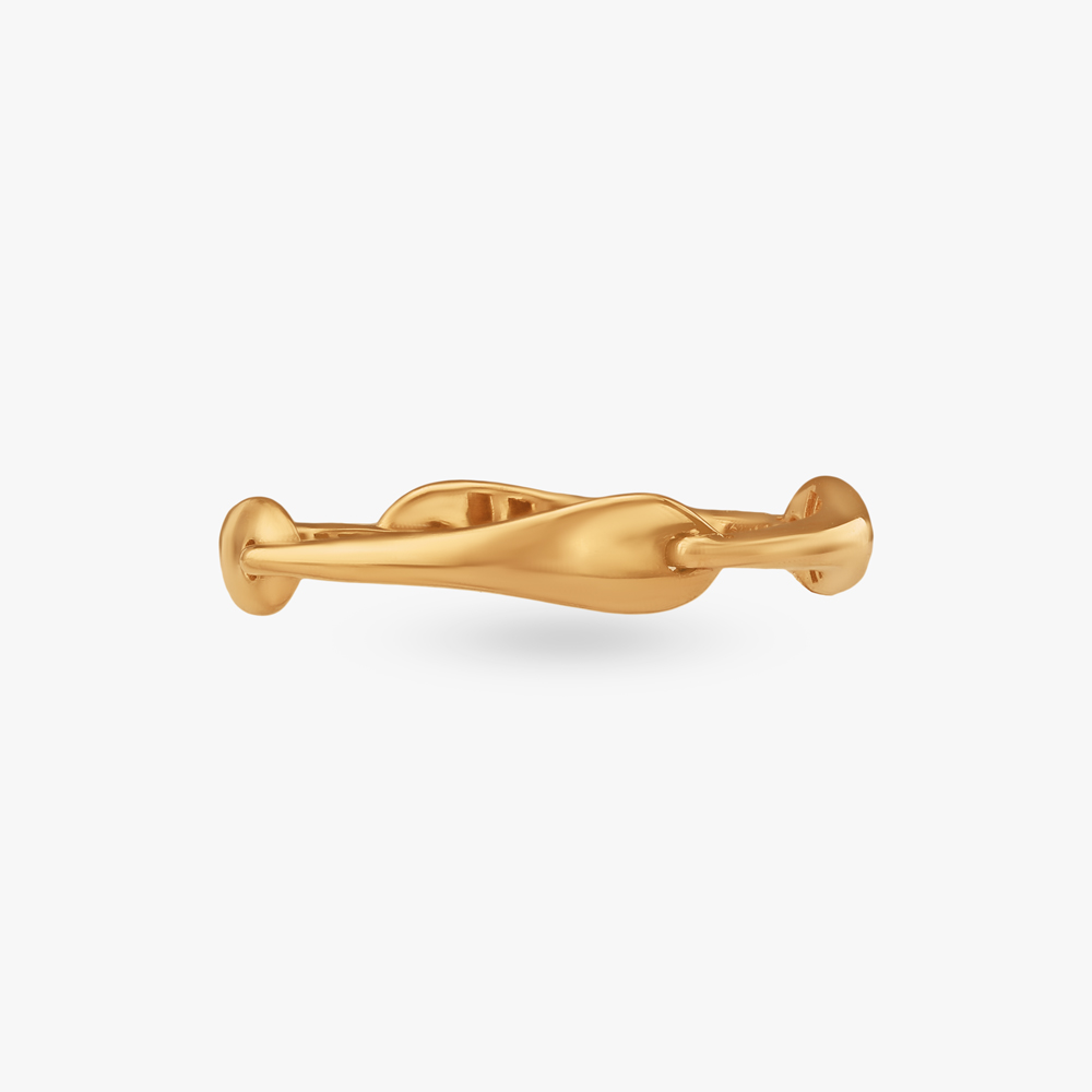 Interlock Flow Gold Ring,,hi-res image number null