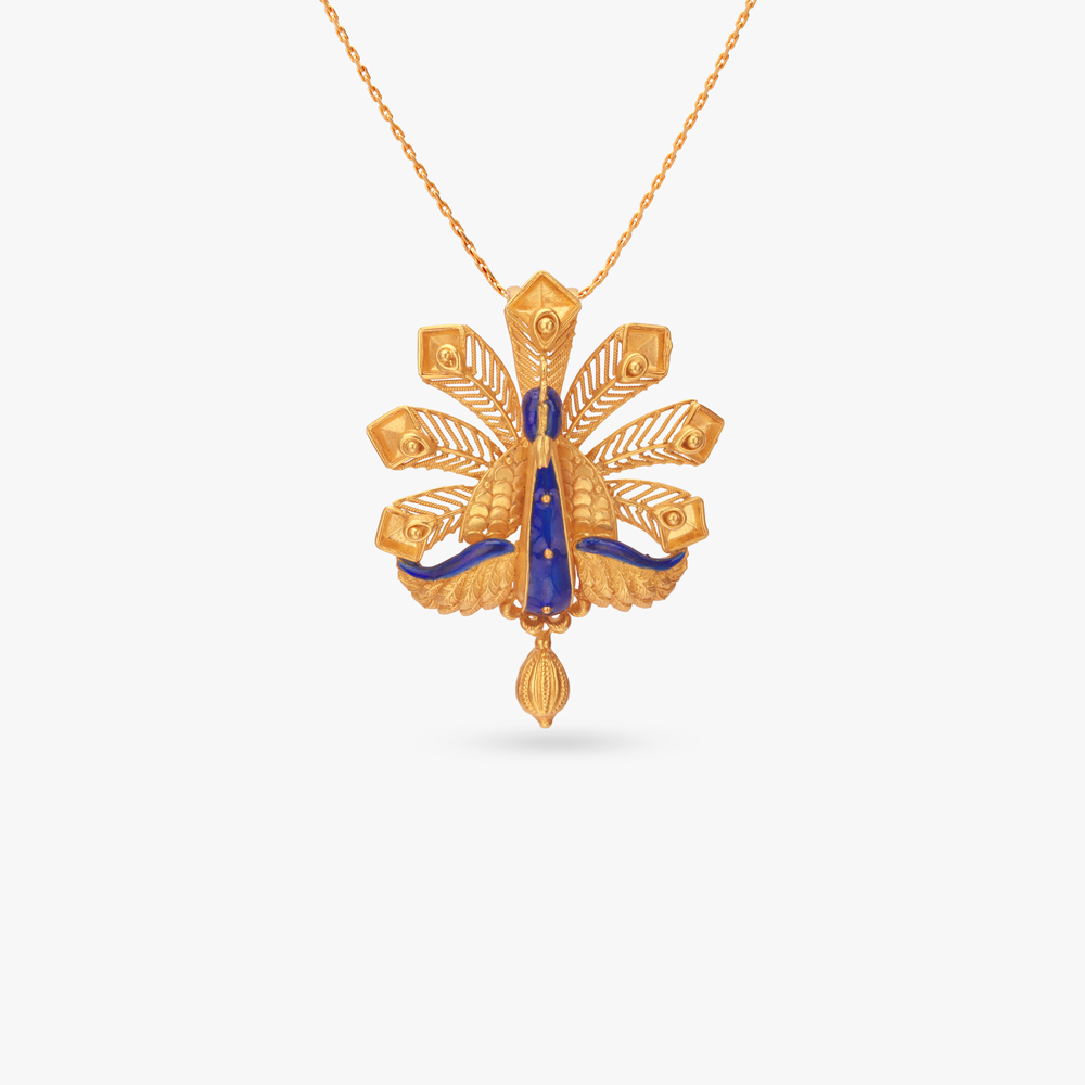 Moyurer Garima Gold Pendant Set,,hi-res image number null