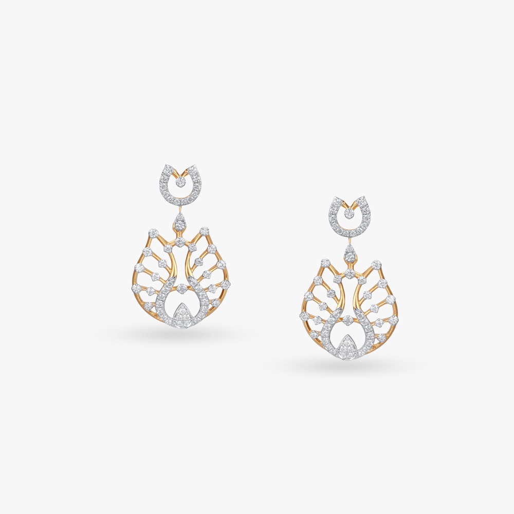 Tulip Bloom Diamond Necklace Set,,hi-res image number null