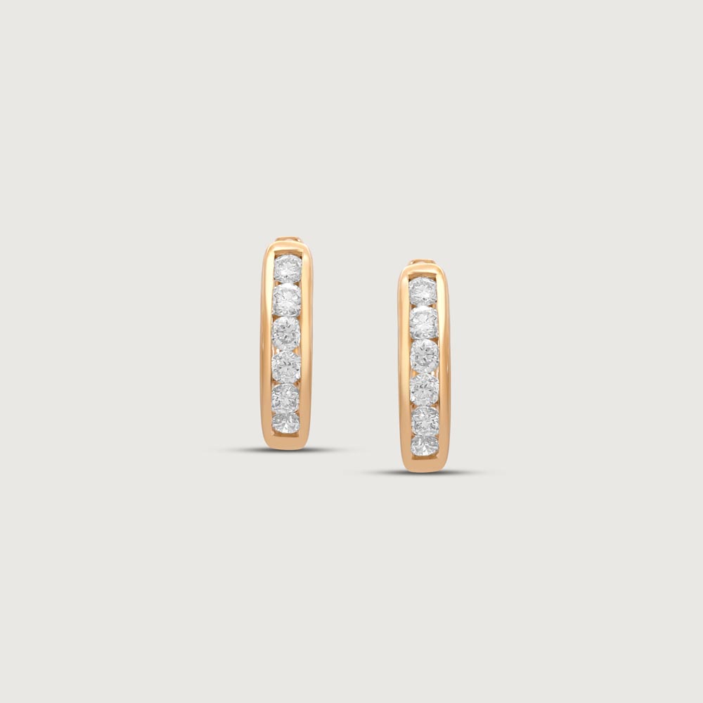 Refined Glow Diamond Hoop Earrings,,hi-res image number null